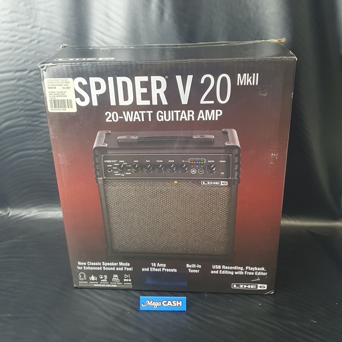LINE 6 - GUITAR AMPLIFIFER - SPIDER V 20 MKII - 20 Watt - Mega Cash Sydney