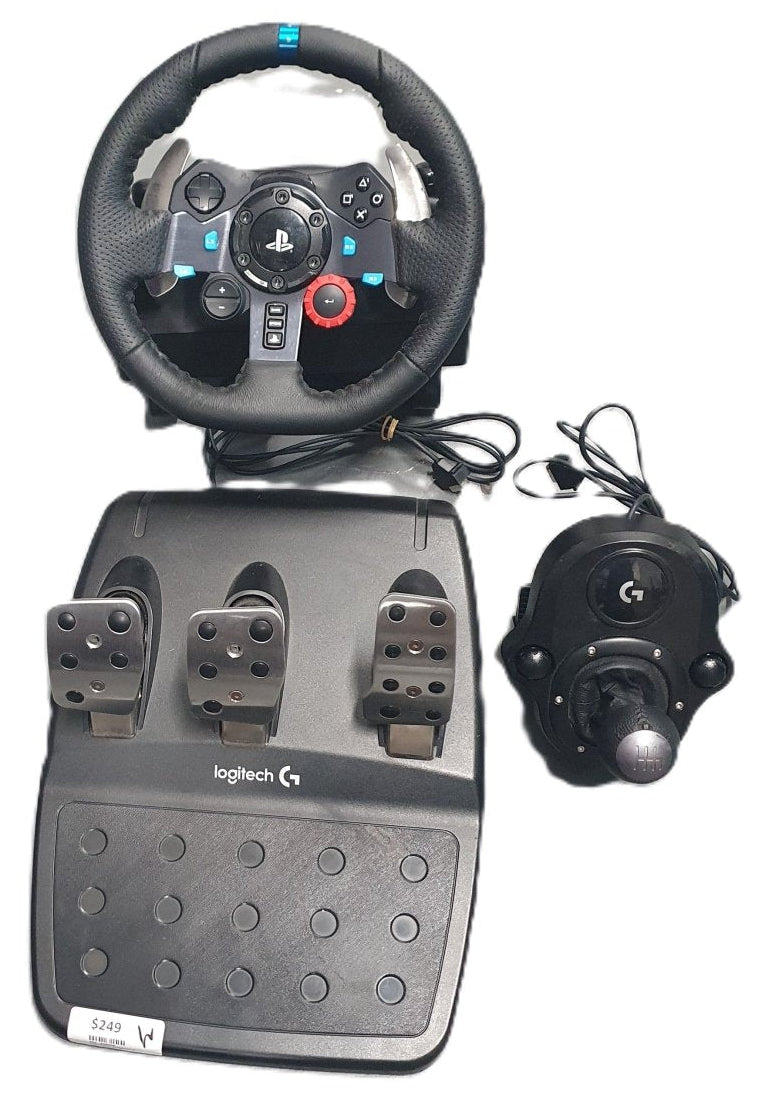 Logitech G29 Driving Force Racing Wheel+ Gear Shifter + Pedals - Mega Cash Sydney