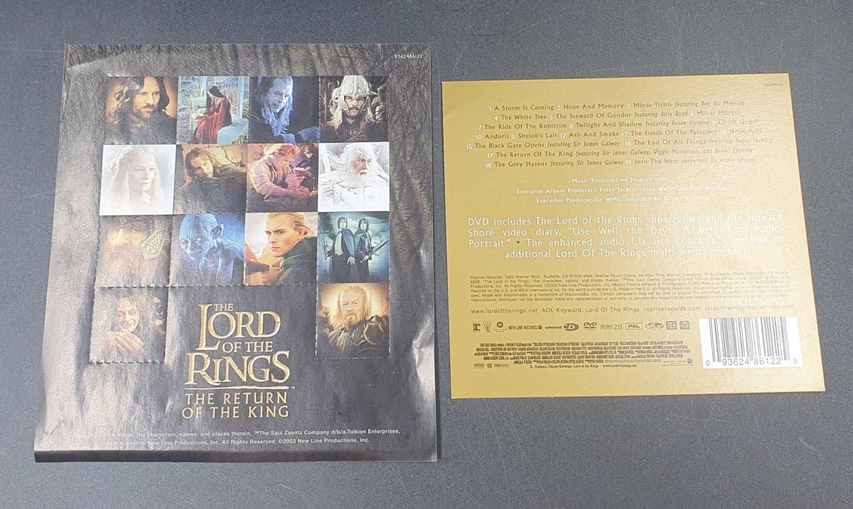 LORD OF THE RINGS CD THE RETURN OF THE KING MOTION PICTURE SOUNDTRACK - Mega Cash Sydney