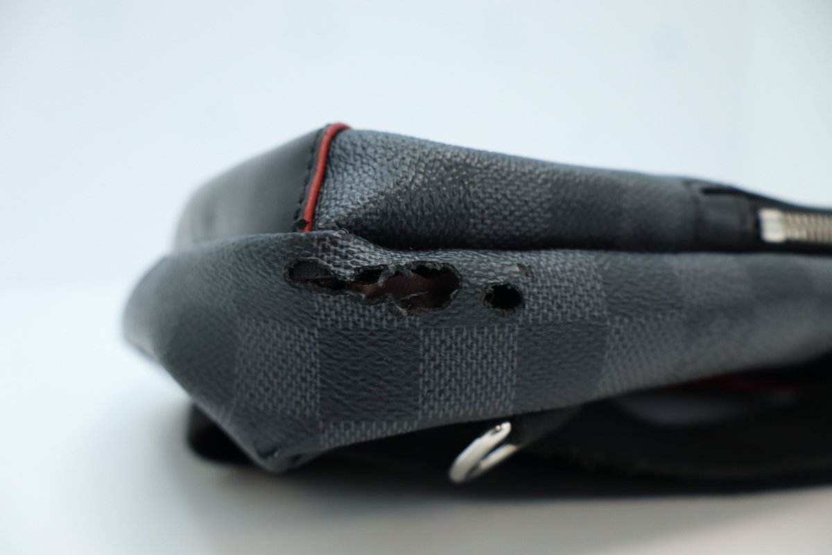 Louis Vuitton Damier Graphite Coated Canvas Alps Patches Avenue Sling Bag - Mega Cash Sydney