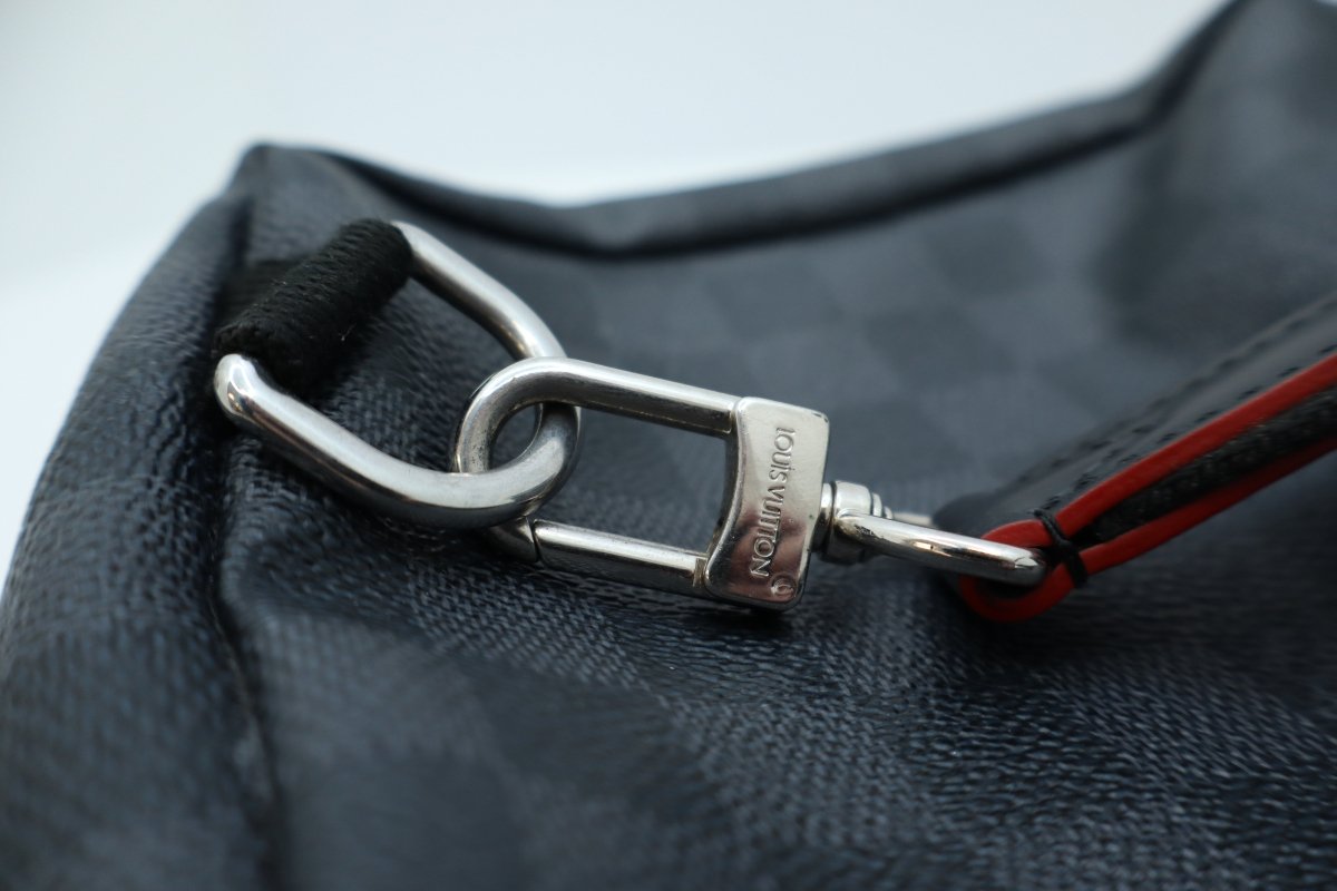 Louis Vuitton Damier Graphite Coated Canvas Alps Patches Avenue Sling Bag - Mega Cash Sydney