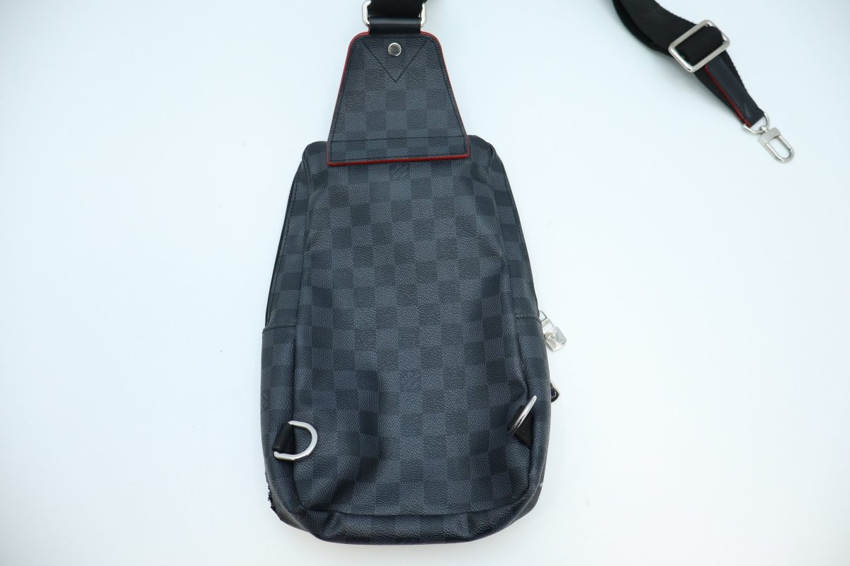 Louis Vuitton Damier Graphite Coated Canvas Alps Patches Avenue Sling Bag - Mega Cash Sydney