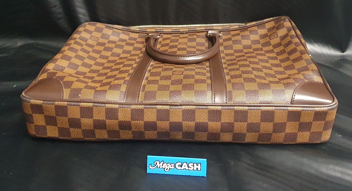LOUIS VUITTON - HAND BAG - 2009 DAMIER EBENE PORTE DOCUMENTS VOYAGE - Mega Cash Sydney