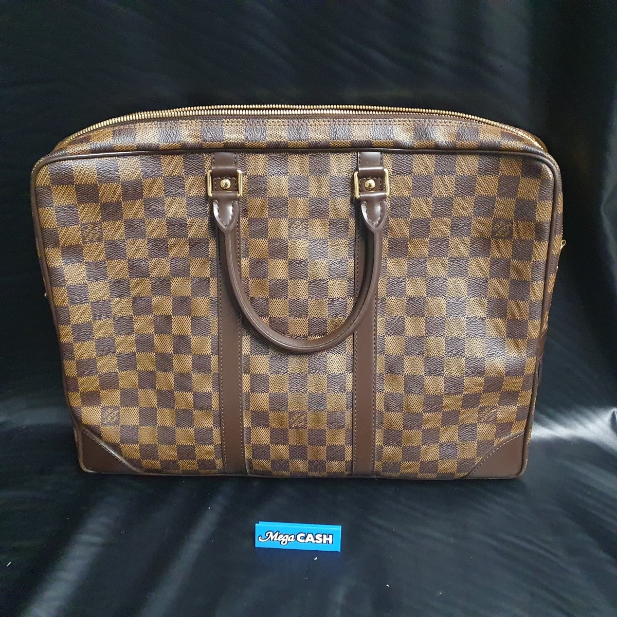 LOUIS VUITTON - HAND BAG - 2009 DAMIER EBENE PORTE DOCUMENTS VOYAGE - Mega Cash Sydney