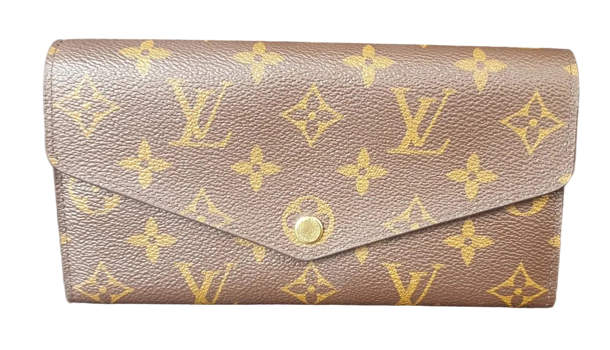 LOUIS VUITTON - LONG WALLET - BROWN Monogram - SARAH - Mega Cash Sydney