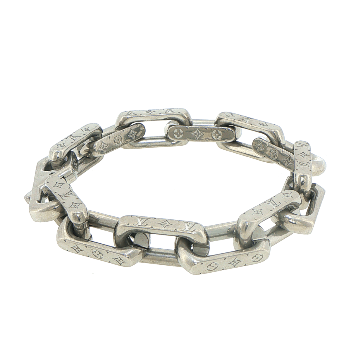 Louis Vuitton Men's Steel Monogram Bracelet - Mega Cash Sydney