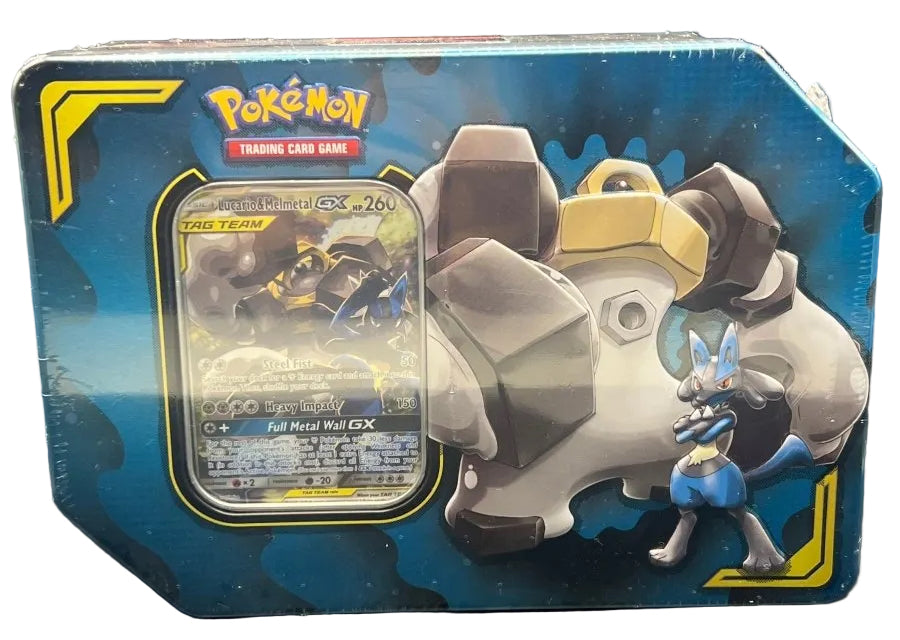 Lucario & Melmetal GX Team Up Tin - Mega Cash Sydney