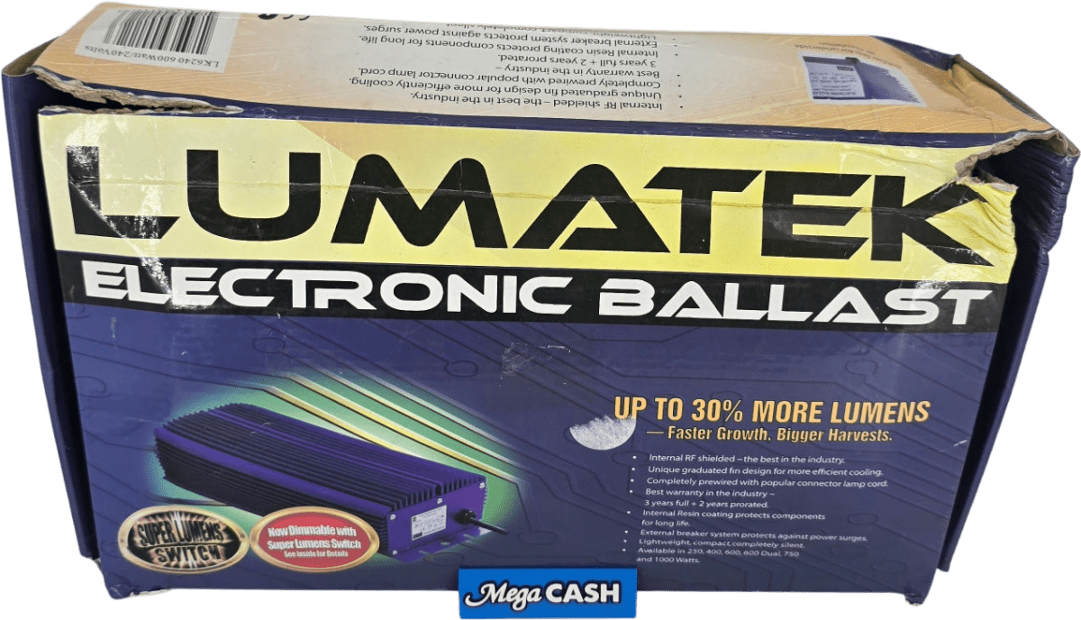LUMATEK DIGITAL DIMMABLE HPS & MH BALLAST - 400W - HYDROPONIC - Mega Cash Sydney