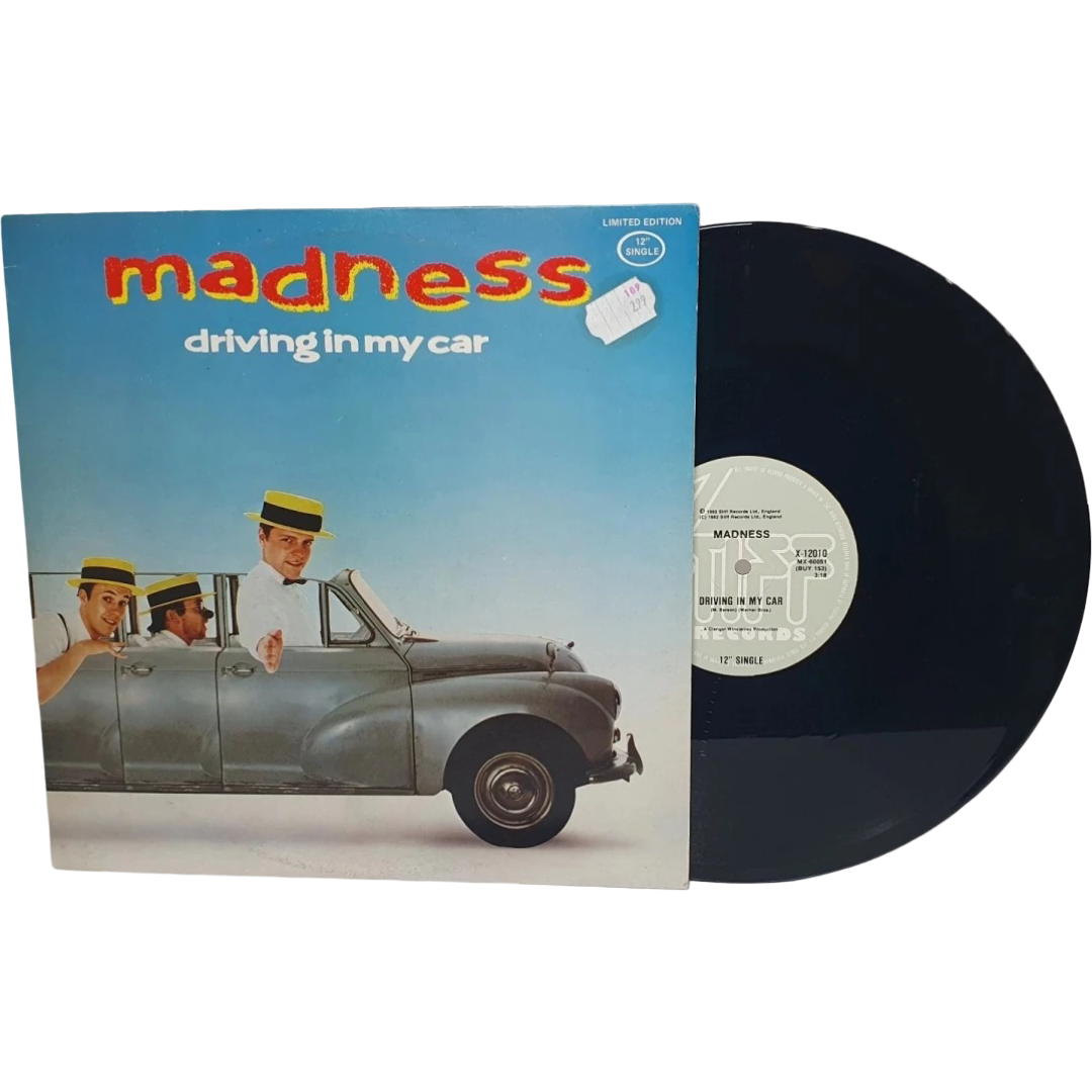 MADNESS - "Driving in My Car" - Single 12" RECORD - Stiff Records - X 12010