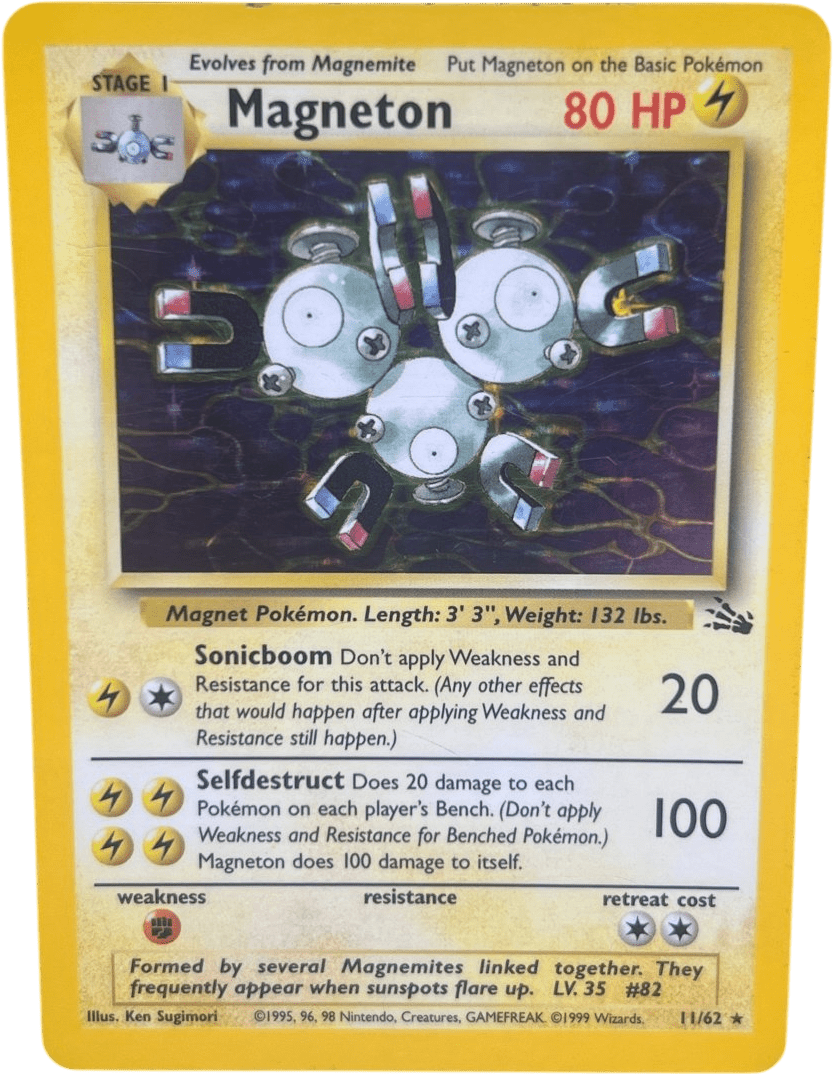 Magneton 11/62 Holo Fossil - Mega Cash Sydney