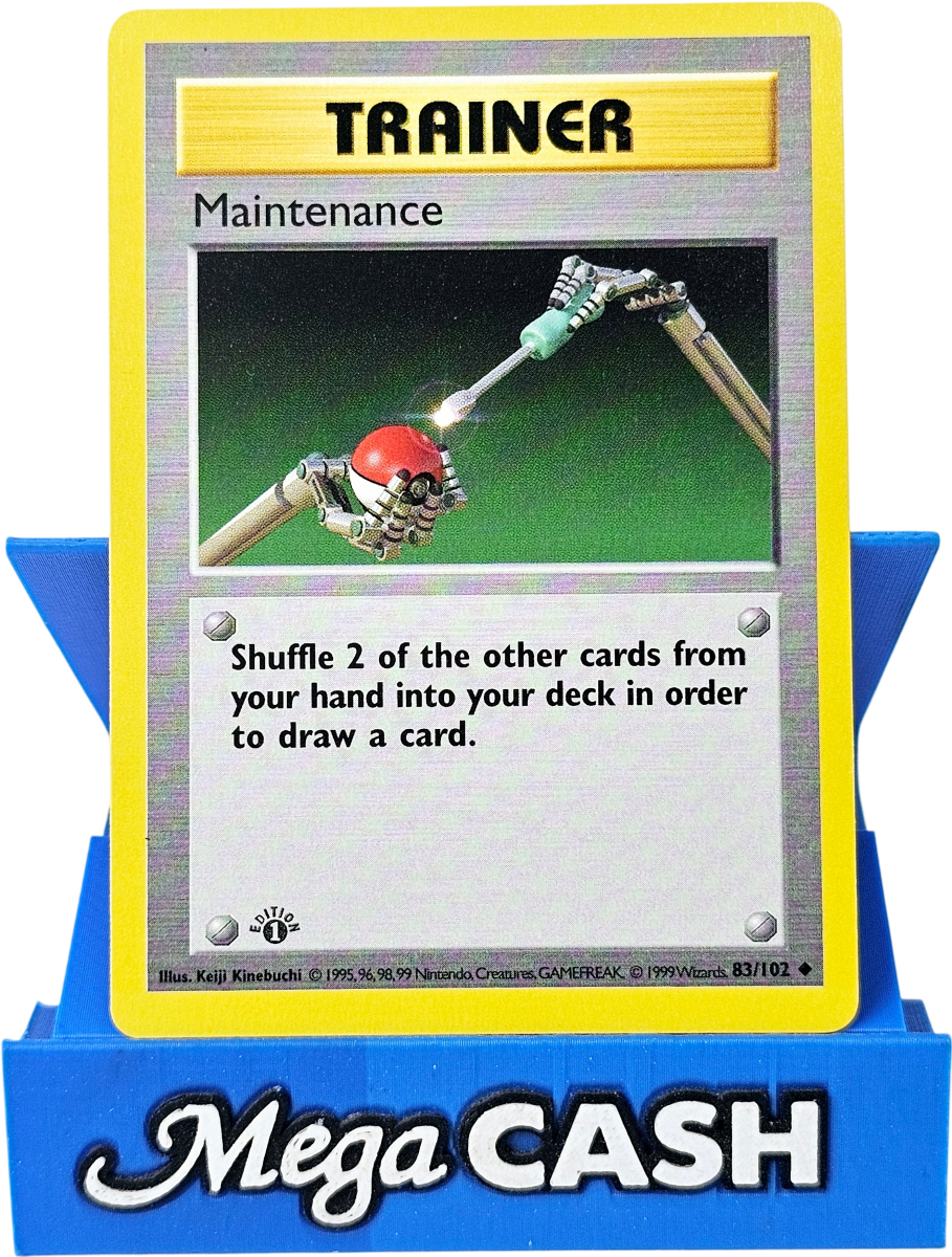 Maintenance 83/102 First 1st Edition Shadowless Base Set 1999 NM - Mega Cash Sydney