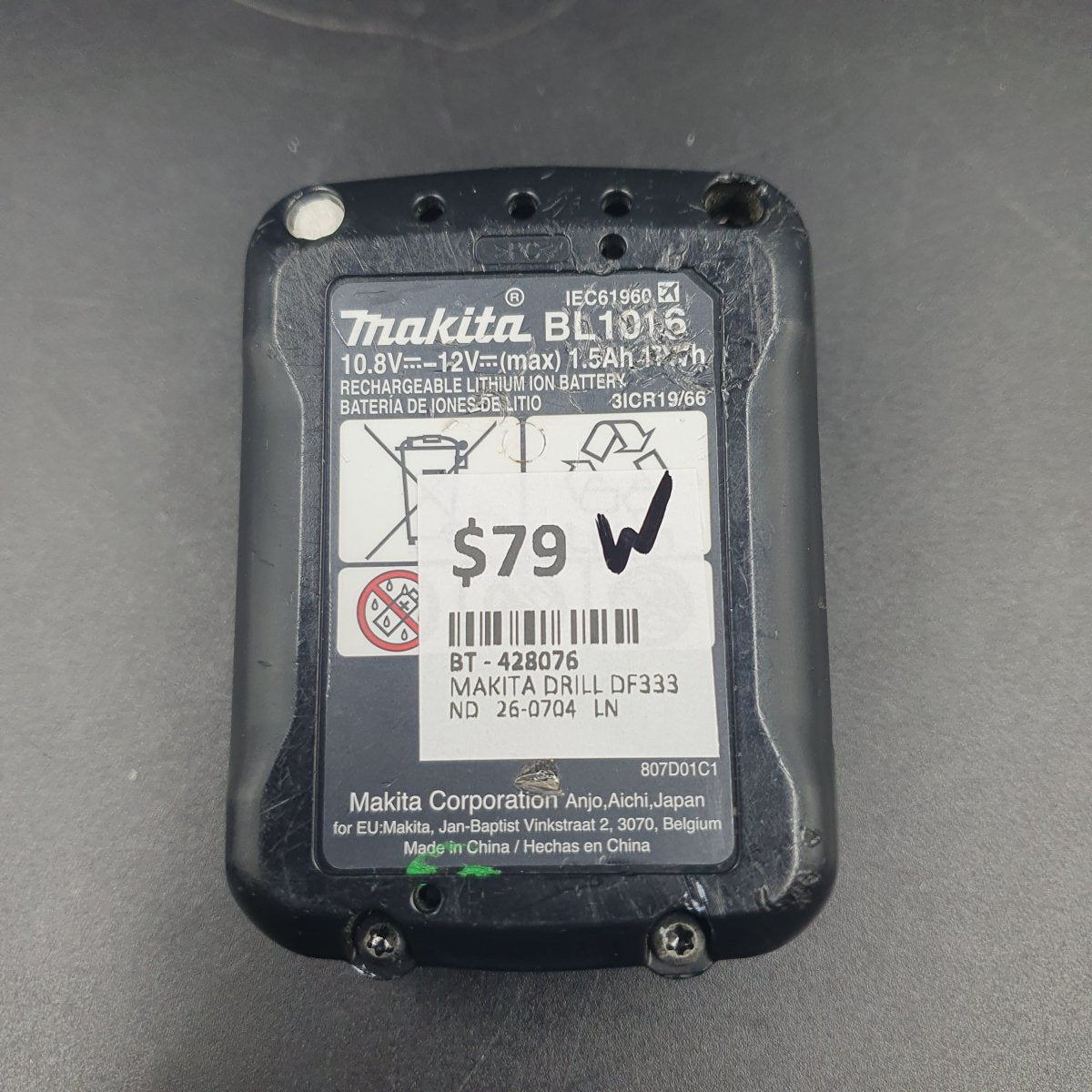 Makita - 12V 1 x 1.5Ah 3/8inch Driver Drill - DF333D - Mega Cash Sydney