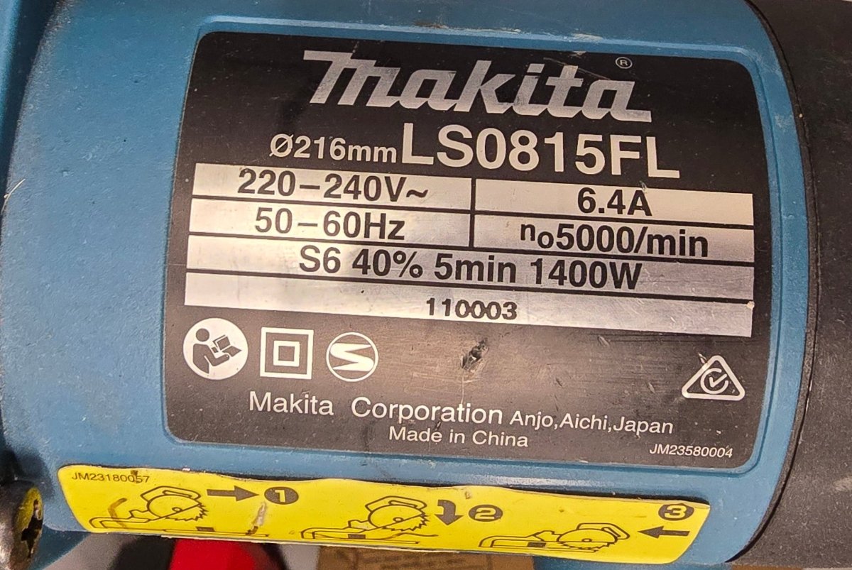 Makita - 216mm Slide Compound Mitre Saw - LS0815FL - Mega Cash Sydney