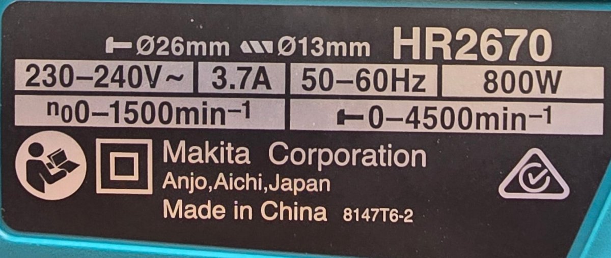 MAKITA - Corded Rotary Hammer - Mega Cash Sydney