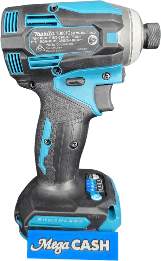 Makita Cordless Brushless Impact Drill Skin Only - Pre - owned - Like New TD001G - Mega Cash Sydney