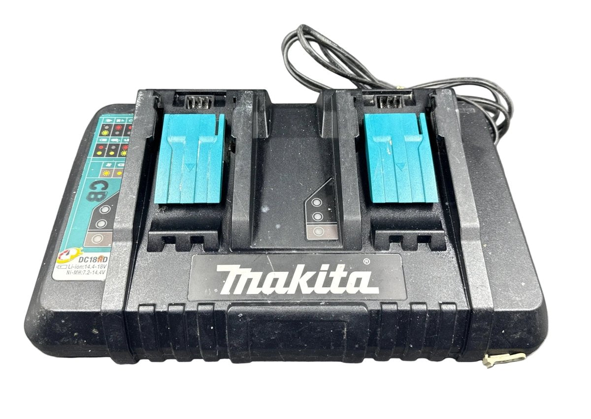 Makita - Same Time Dual Port Rapid Charger - DC18RD - Mega Cash Sydney