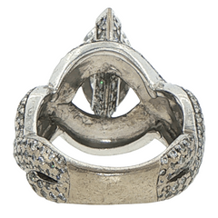 Marquise Diamond Pavé Woven Cocktail Ring in White Gold with Valuation - Mega Cash Sydney