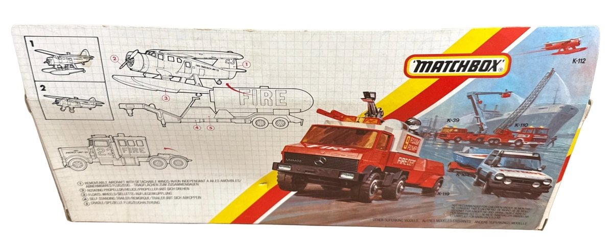 Matchbox Superkings K-112 Fire Spotter plane/Transporter, Boxed - Mega Cash Sydney
