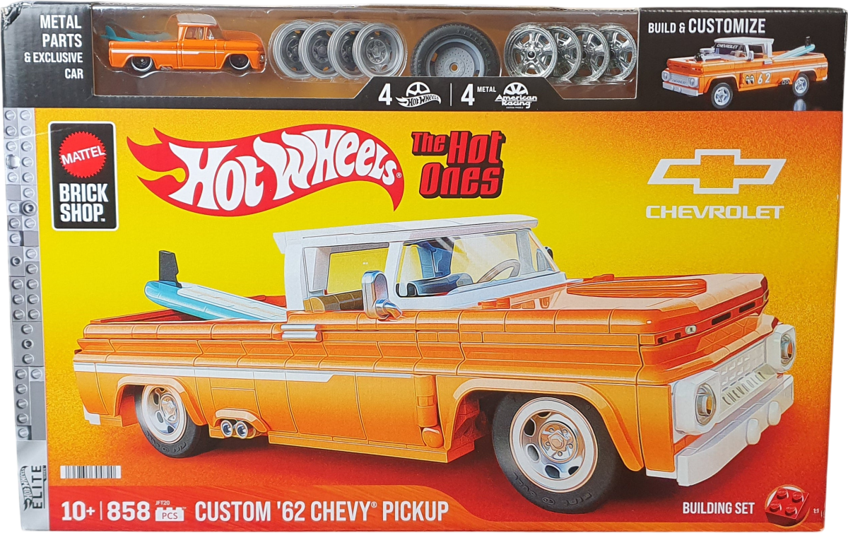 Mattel - Brick Shop - Hot Wheels - Custom ’62 Chevy Pickup Building Set - JFT20 - Mega Cash Sydney