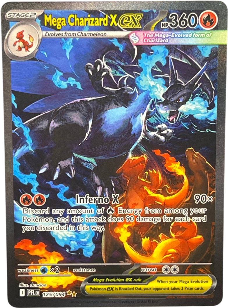Mega Charizard Ex 125/094 Phantasmal Flames - Pokemon - Mega Cash Sydney
