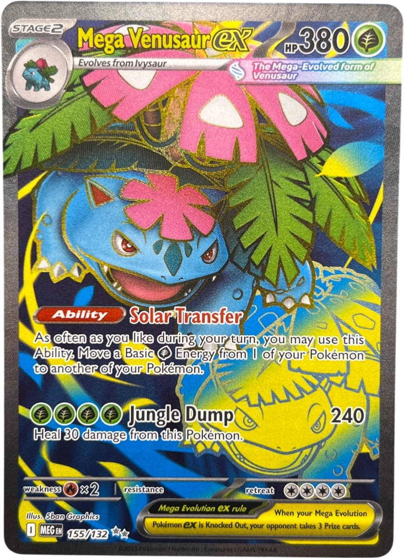 Mega Venusaur Ex 155/132 Mega Evolutions Base - Mega Cash Sydney