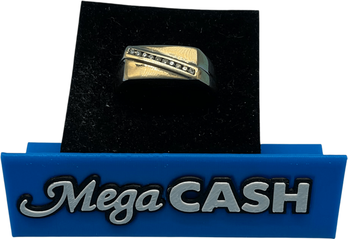 Mens 9ct Gold Ring with Diamond Size W / 25 - 65 - Mega Cash Sydney