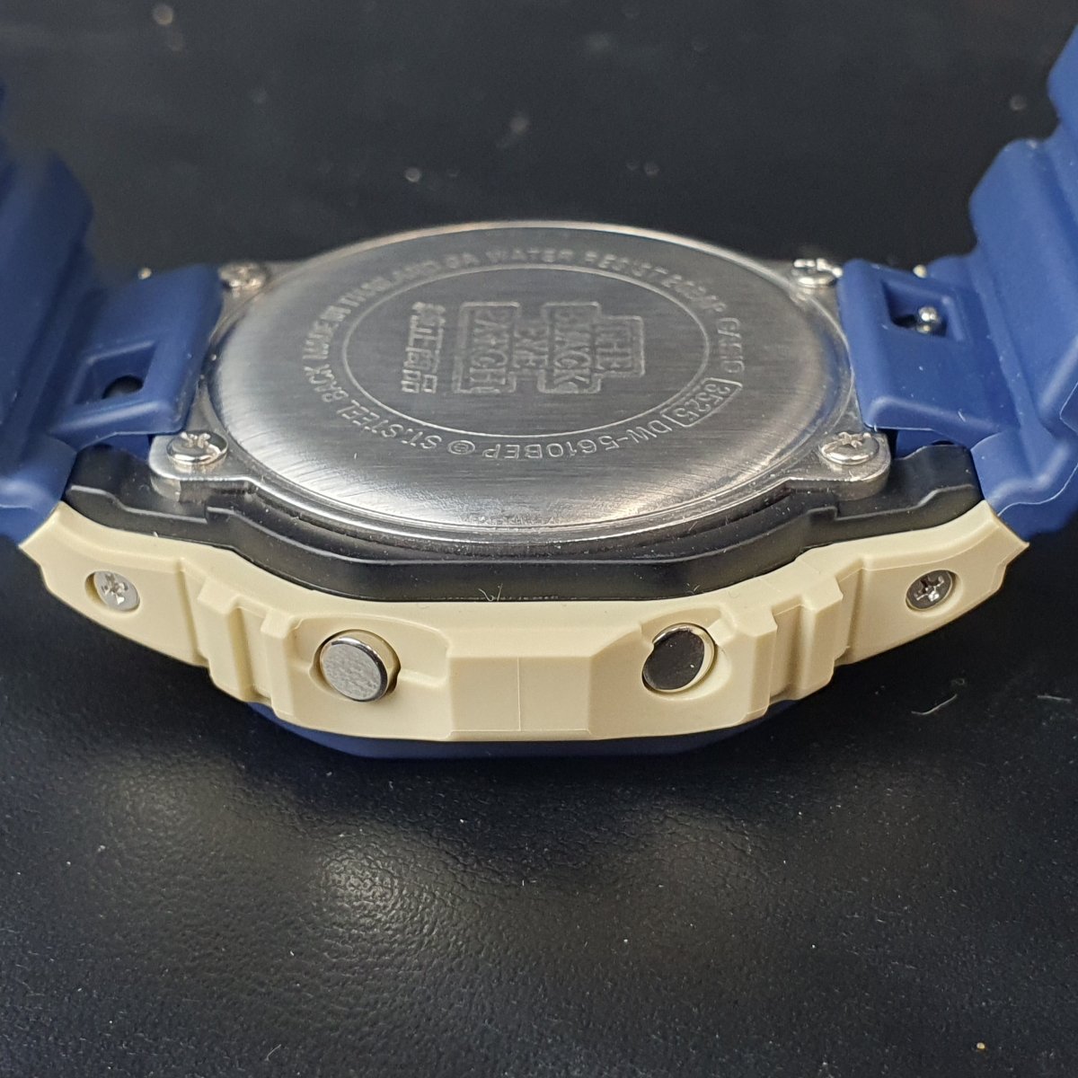 MENS - CASIO WATCH - THE BLACK EYE PATCH - BLUE RUBBER BAND - DIGITAL - IN BOX WITH TAGS - Mega Cash Sydney