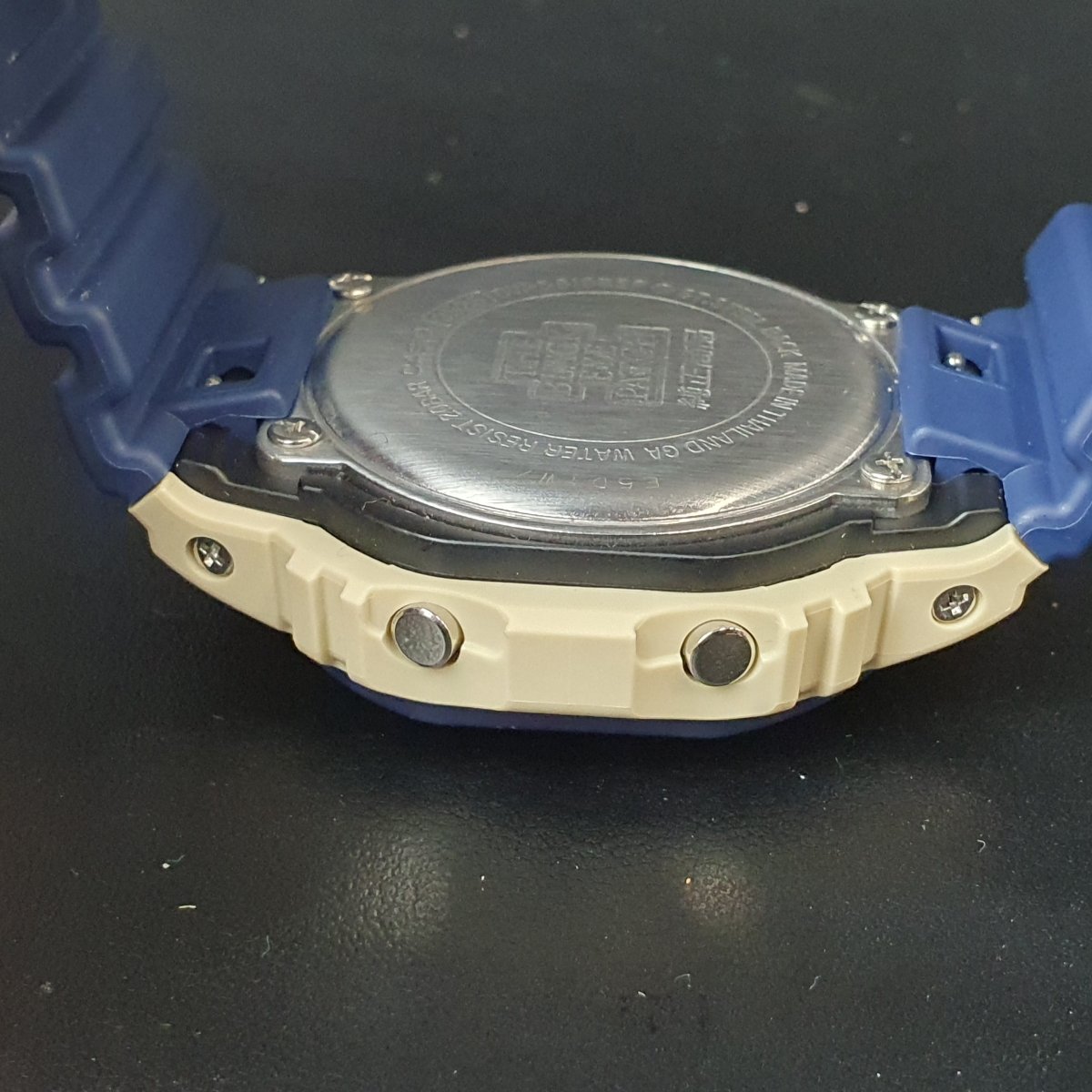 MENS - CASIO WATCH - THE BLACK EYE PATCH - BLUE RUBBER BAND - DIGITAL - IN BOX WITH TAGS - Mega Cash Sydney
