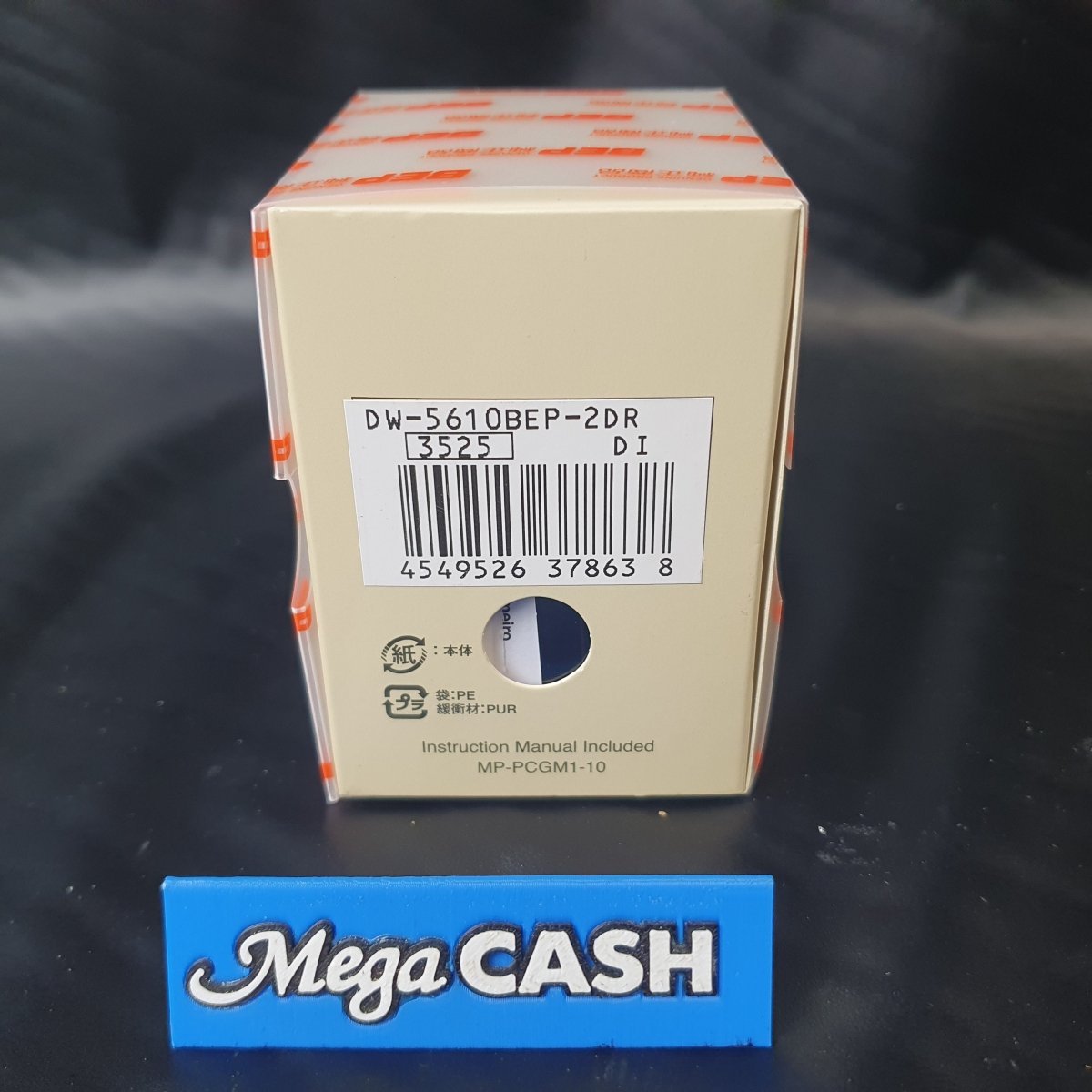 MENS - CASIO WATCH - THE BLACK EYE PATCH - BLUE RUBBER BAND - DIGITAL - IN BOX WITH TAGS - Mega Cash Sydney
