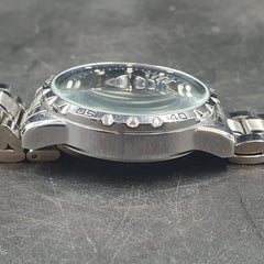 MENS DEDIMA WATCH - 50.0GMS WITH SILVER STAINLESS STEEL BAND - Mega Cash Sydney