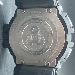 MENS G - SHOCK CASIO WATCH 5502 GPW - 2000 BLACK RUBBER BAND ANALOGUE BLACK/GUN METAL - Mega Cash Sydney