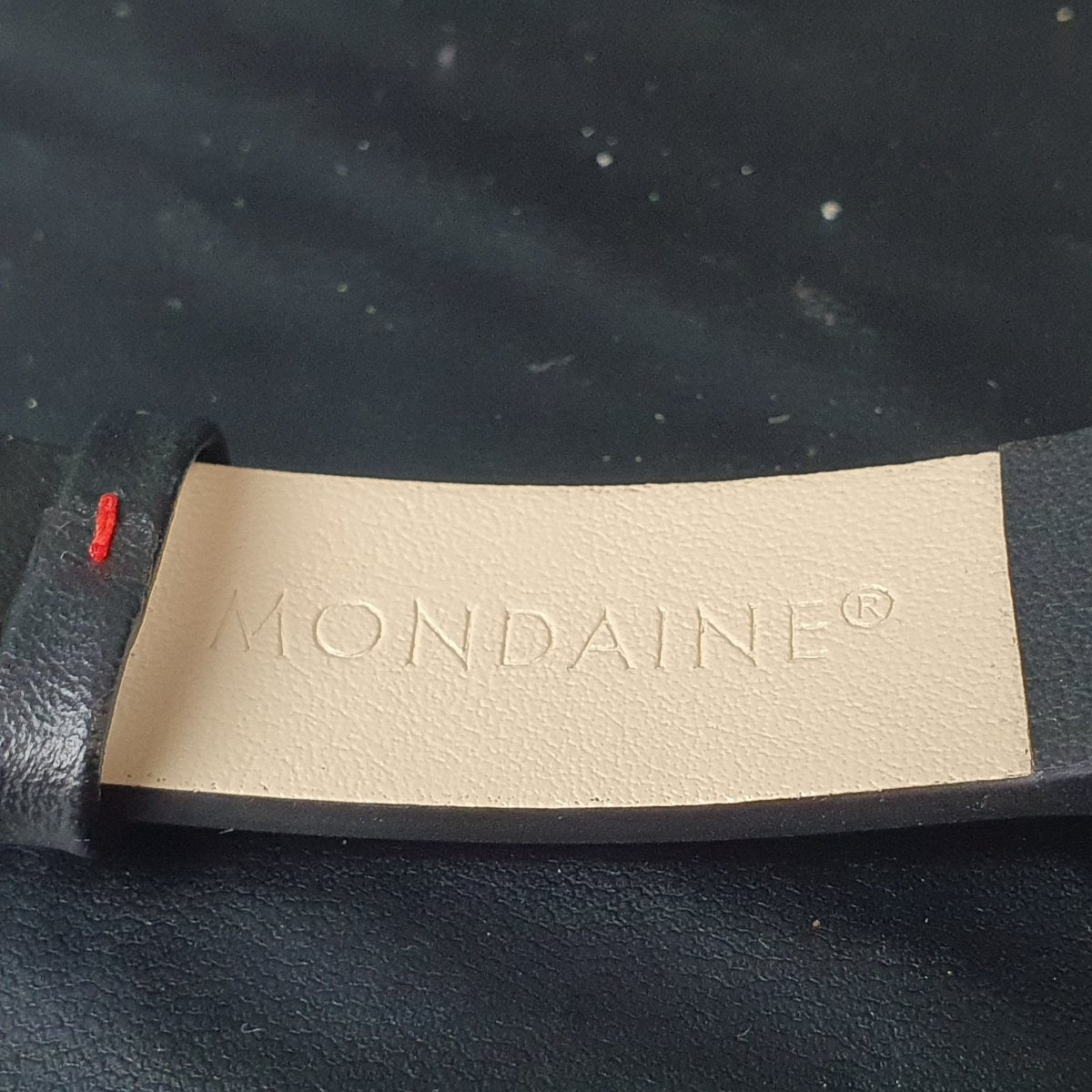 MENS - MONDAINE WATCH - NEO MSD.4120.LBV - BLACK LEATHER BAND - ANALOGUE - WITH BOX TAGS AND PAPERS - Mega Cash Sydney