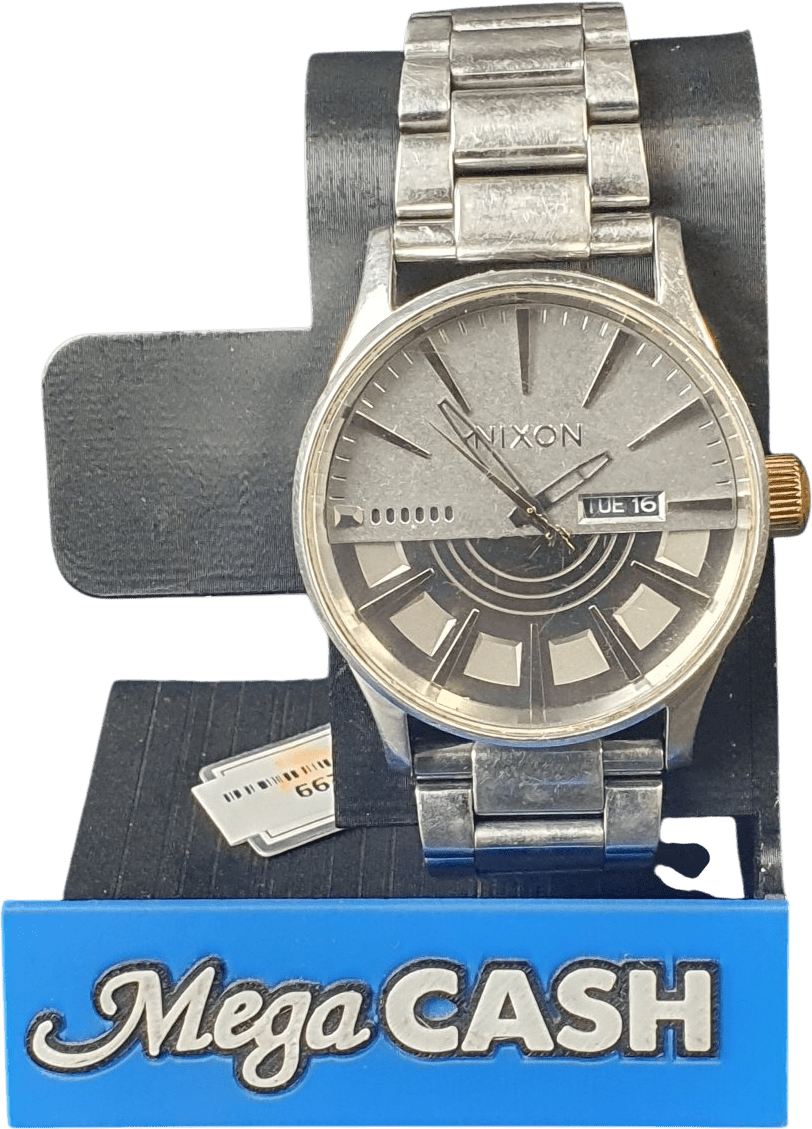 MENS - NIXON - ANALOGUE WATCH - STAR WARS - SENTRY SS - SILVER STEEL BAND - Mega Cash Sydney