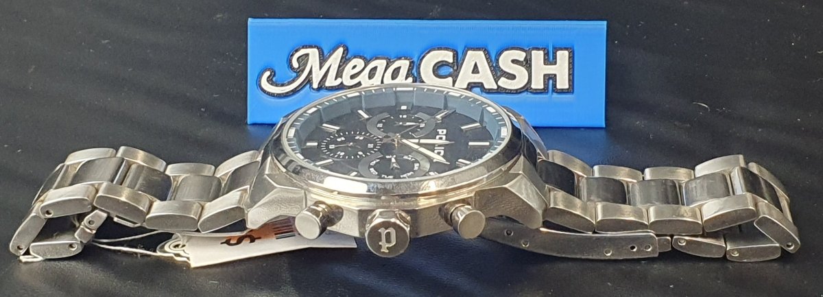 MENS - POLICE WATCH - JK22042 - SILVER STAINLESS STEEL BAND - Mega Cash Sydney