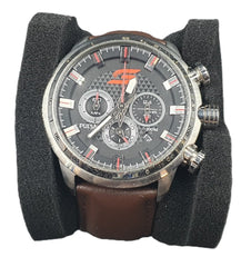 MENS PULSAR WATCH - 50.0GMS - VK63-X024 - BROWN LEATHER BAND - CHRONOGRAPH - LIMITED EDITION V8 SUPERCAR 0007/1000 - Mega Cash Sydney