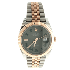 Men's Rolex Oyster Perpetual Datejust Steel and Everose Gold Jubilee Watch 126331 - Mega Cash Sydney