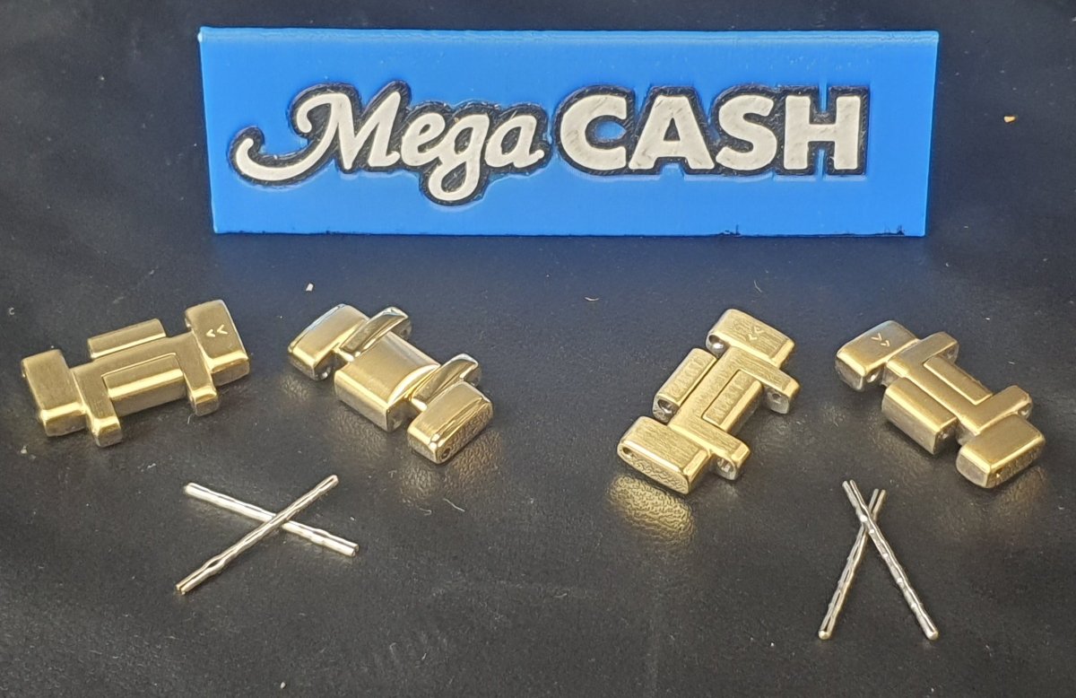 MENS - SEIKO WATCH - V157 - 0BF0 - GOLD STAINLESS STEEL BAND - Mega Cash Sydney