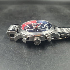 MENS TOMMY HILFIGER WATCH - 50.0GMS - SILVER STAINLESS STEEL BAND - CHRONOGRAPH - Mega Cash Sydney