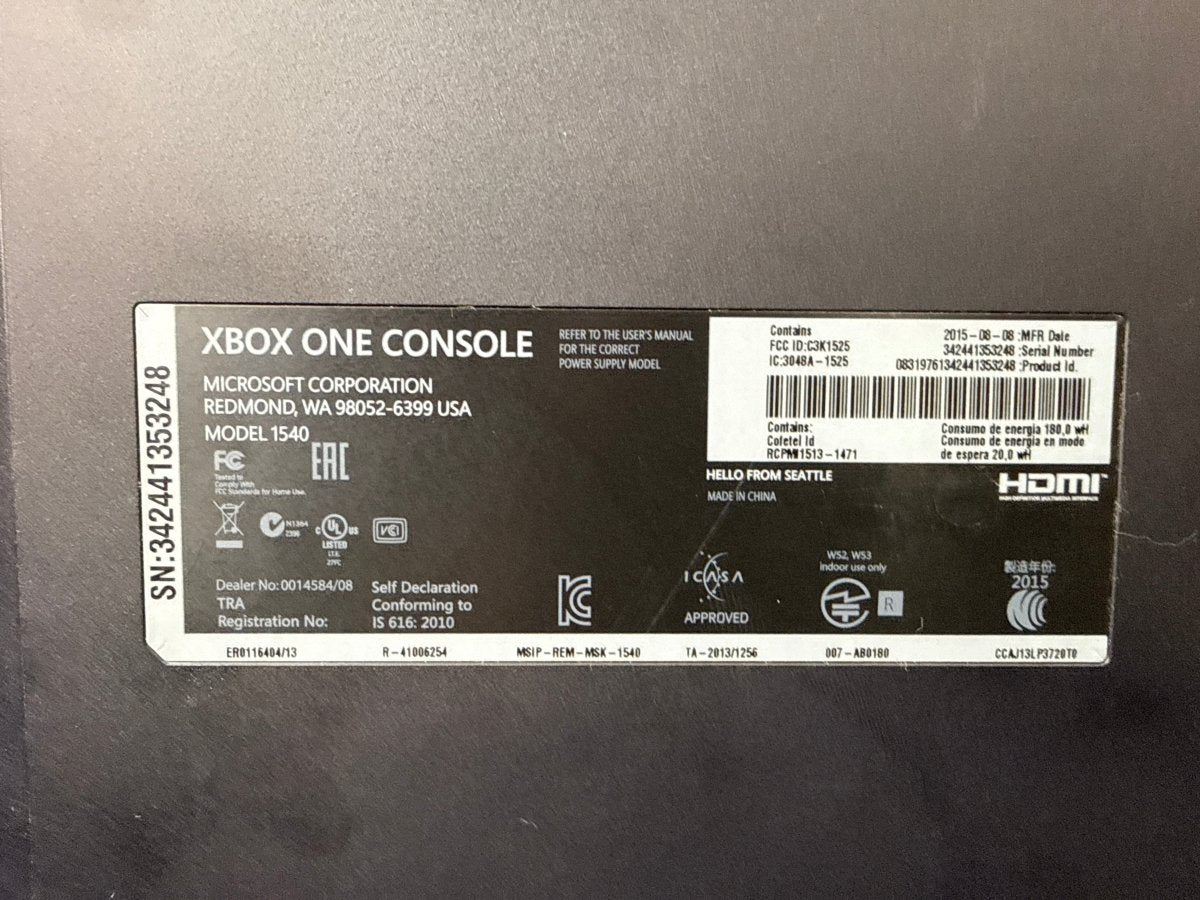 Microsoft Xbox One Console - 1540 - 1TB (Copy) - Mega Cash Sydney