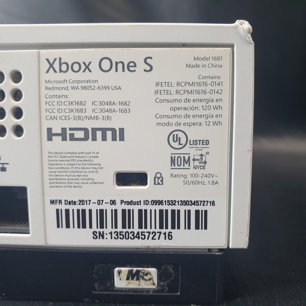 Microsoft Xbox One S 1681 500GB - Disc Edition - Mega Cash Sydney