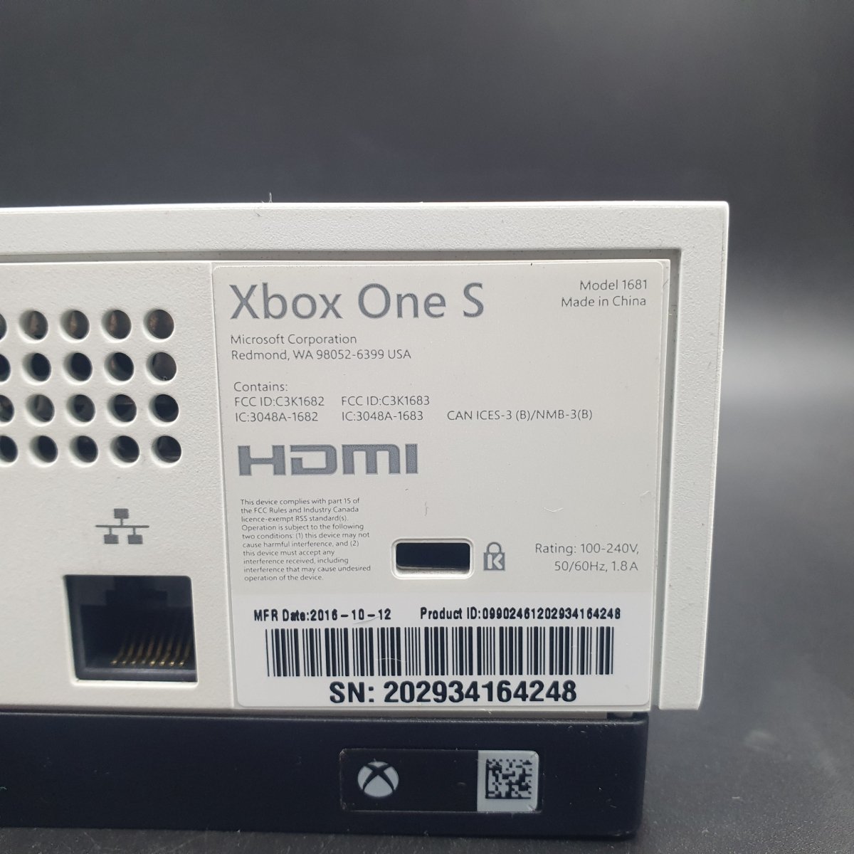 Microsoft Xbox One S 1681 500GB - Disc Edition - Mega Cash Sydney