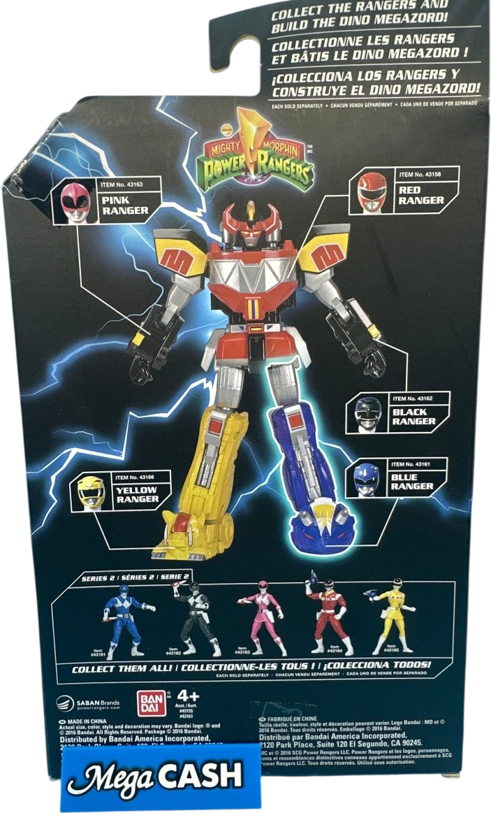 MIGHTY MORPHIN POWER RANGERS - BLUE - Made By Bandai - Mega Cash Sydney
