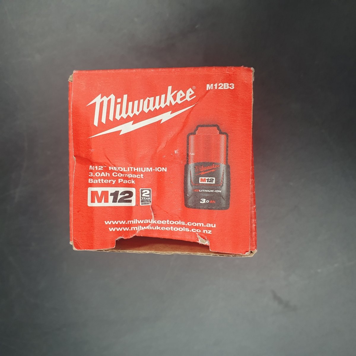 MILWAUKEE - 12V RedLithium 3.0Ah Compact Battery - M12B3 - Mega Cash Sydney