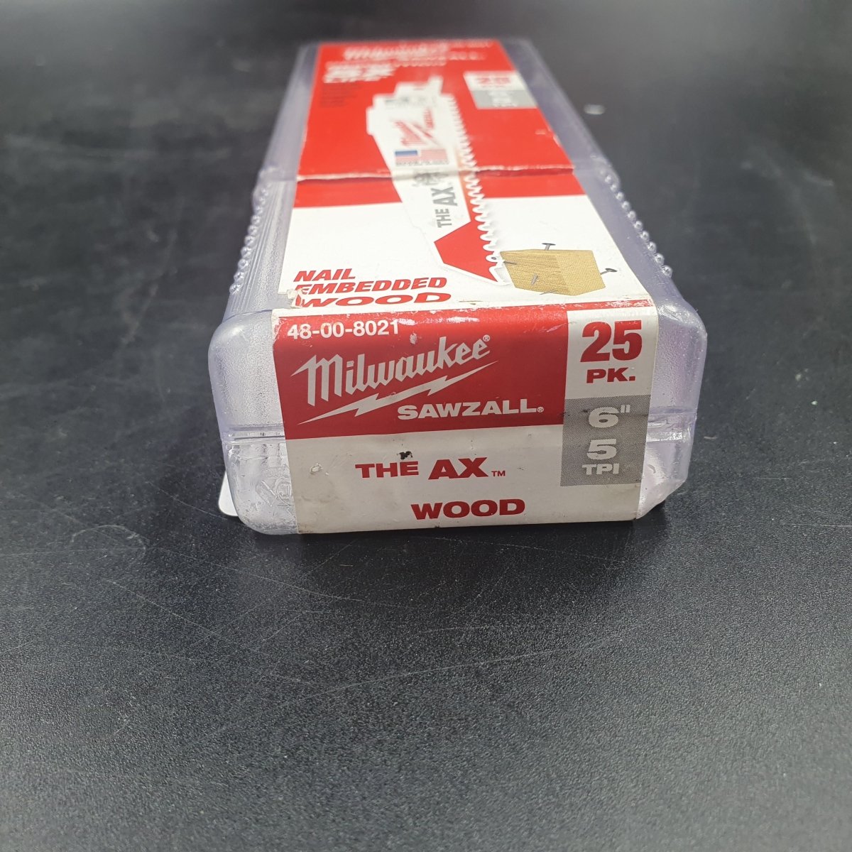 MILWAUKEE - 48-00-8021 - 6" 5 TPI AX™ SAWZALL® Blade for Wood with Nails (25 PK) - Mega Cash Sydney