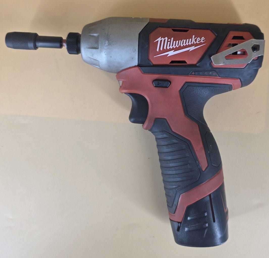 Milwaukee M12BID-0 12V Li-Ion Cordless Compact 1/4" Hex Impact Driver - with 2.0 Ah battery - Mega Cash Sydney