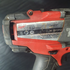 MILWAUKEE - M18™ 13mm Compact Brushless Drill/Driver - M 18 CPD - Tool Only - Mega Cash Sydney