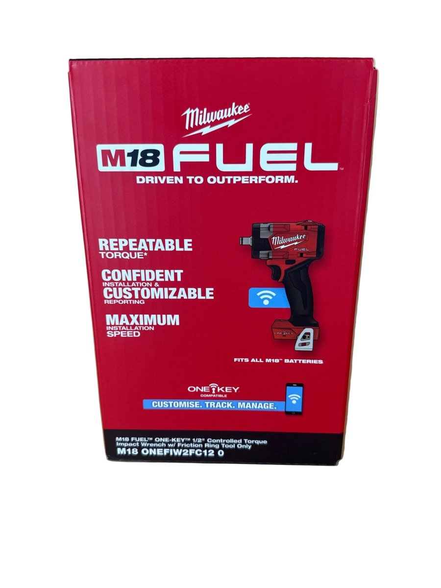 MILWAUKEE - M18 Fuel One-Key 1/2” Controlled Torque Impact Wrench w/ Friction Ring Tool Only - M18 ONEFIW2FC12 - Mega Cash Sydney