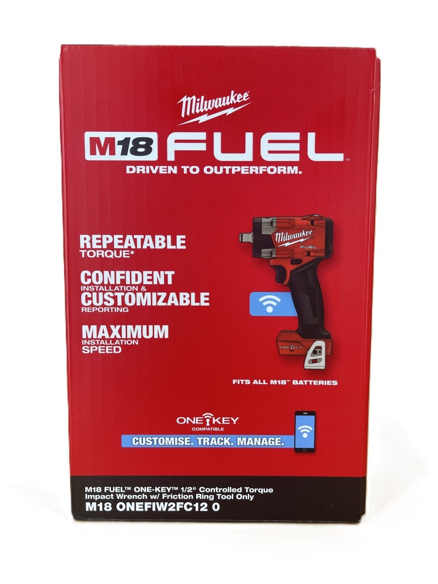 Milwaukee M18 FUEL ONE-KEY 1/2" Controlled Torque Impact Wrench with Friction Ring - Skin Only - Mega Cash Sydney