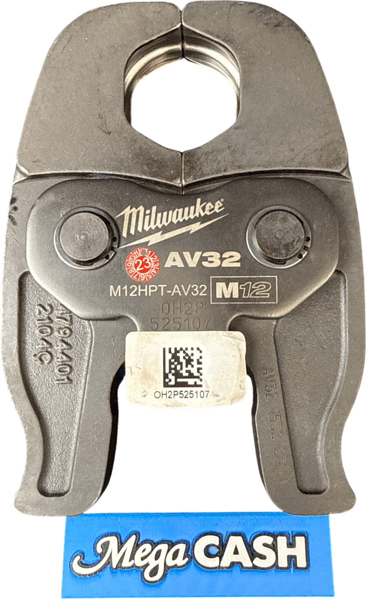 Milwaukee Press Tool Jaw - M12HPT - AV32 M12 - 1&1/4” - Mega Cash Sydney