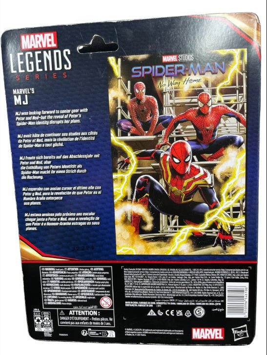 MJ Retro 6" Figure - Marvel Legends Series - Spider - Man No Way Home (Hasbro) - Mega Cash Sydney